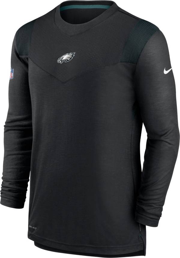 Nike Men's Philadelphia Eagles Sideline Player Dri-FIT Long Sleeve Black T-Shirt