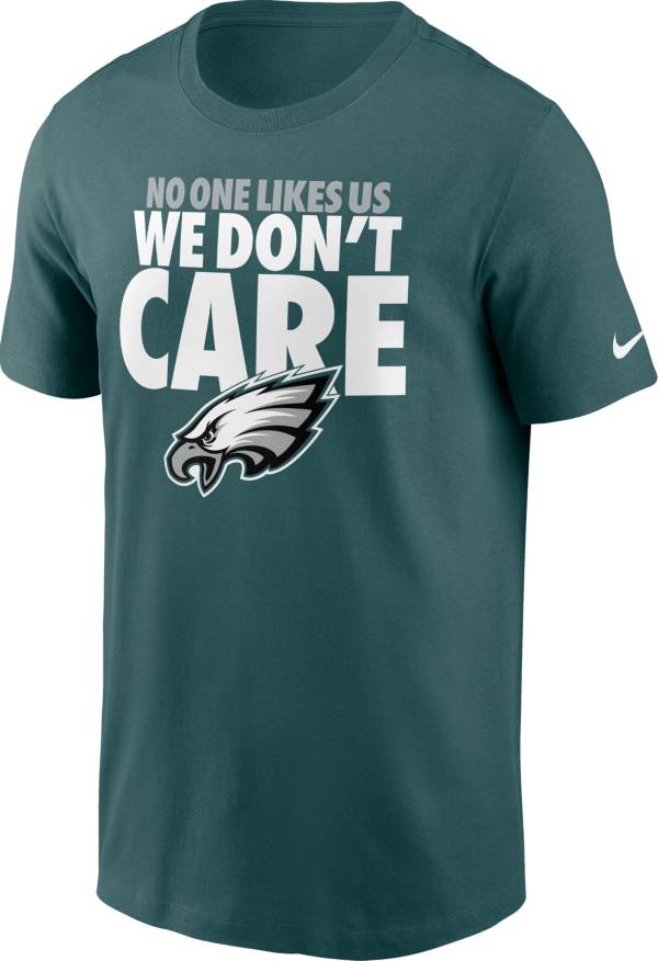 Nike Men's Philadelphia Eagles We Don't Care Teal T-Shirt