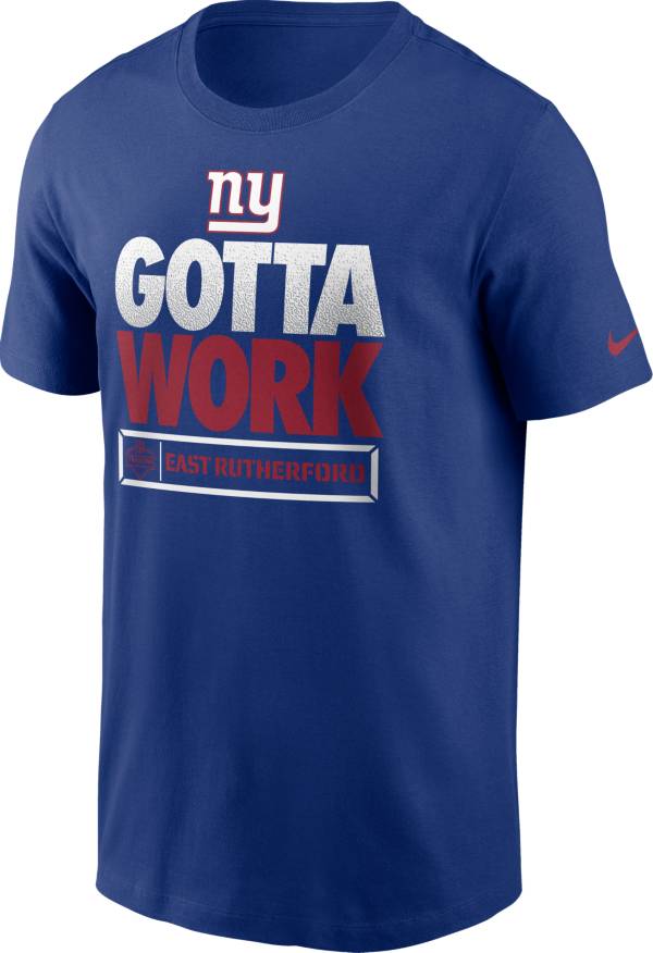 Nike Men's New York Giants Gotta Work Essential Blue T-Shirt