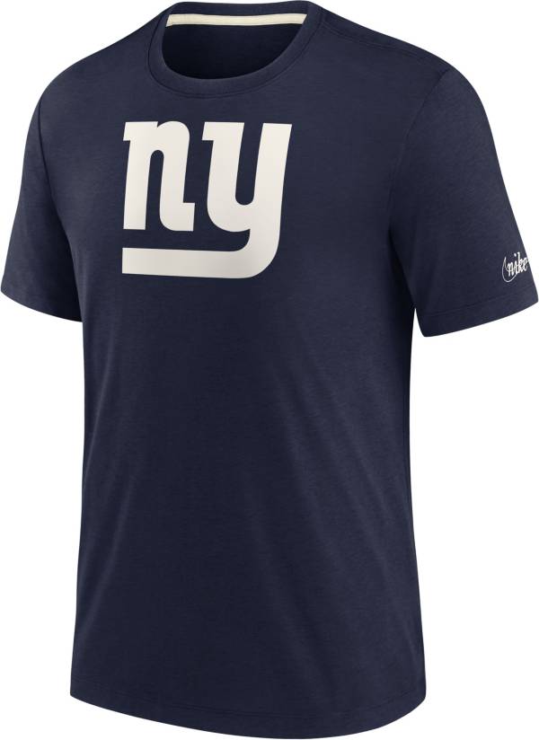 Nike Men's New York Giants Historic Tri-Blend Navy T-Shirt