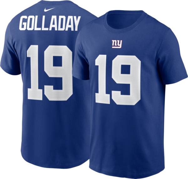 Nike Men's New York Giants Kenny Golladay #19 Royal Short-Sleeve T-Shirt