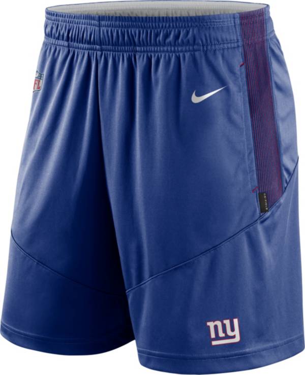 Nike Men's New York Giants Sideline Dri-FIT Rush Blue Performance Shorts