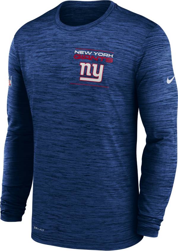 Nike Men's New York Giants Sideline Legend Velocity Blue Long Sleeve T-Shirt