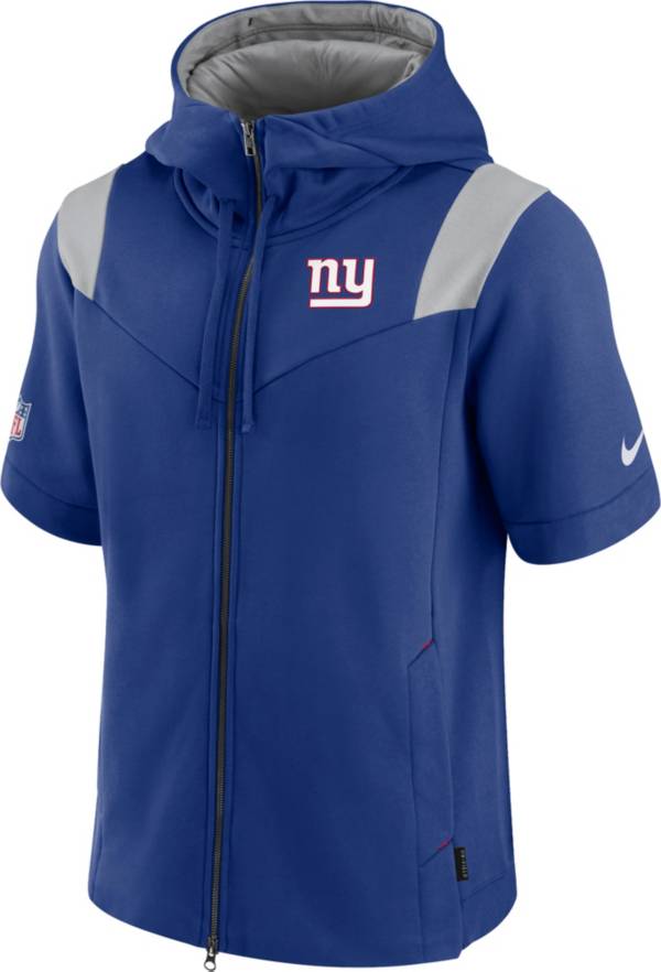 Nike Men's New York Giants Sideline Showout Full-Zip Short-Sleeve Hoodie product image