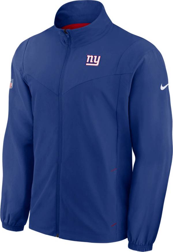 Nike Men's New York Giants Sideline Woven Full-Zip Blue Jacket