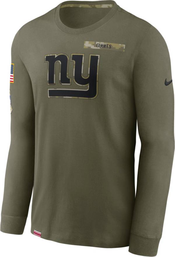 Nike Men's New York Giants Salute to Service Olive Long Sleeve T-Shirt