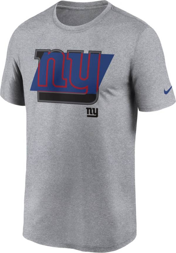 Nike Men's New York Giants Tonal Logo Legend Grey T-Shirt
