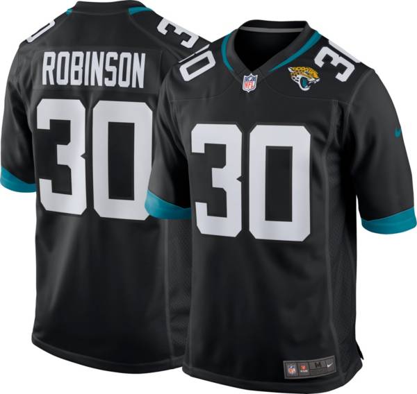 Nike Men's Jacksonville Jaguars Jerome Robinson #30 Black Game Jersey