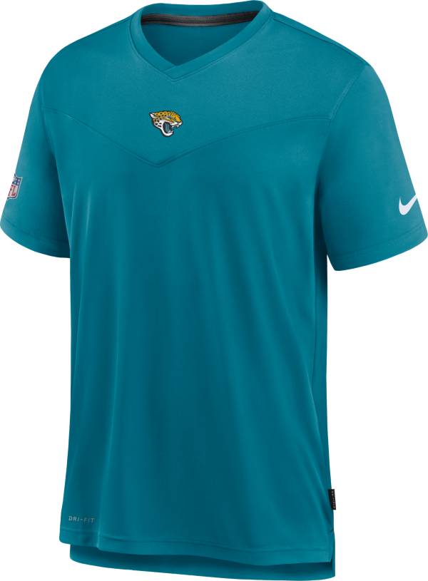 Nike Men's Jacksonville Jaguars Sideline Coaches Teal T-Shirt