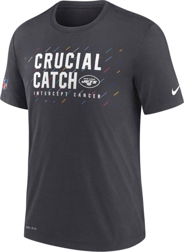 Nike Men's New York Jets Crucial Catch Anthracite T-Shirt product image