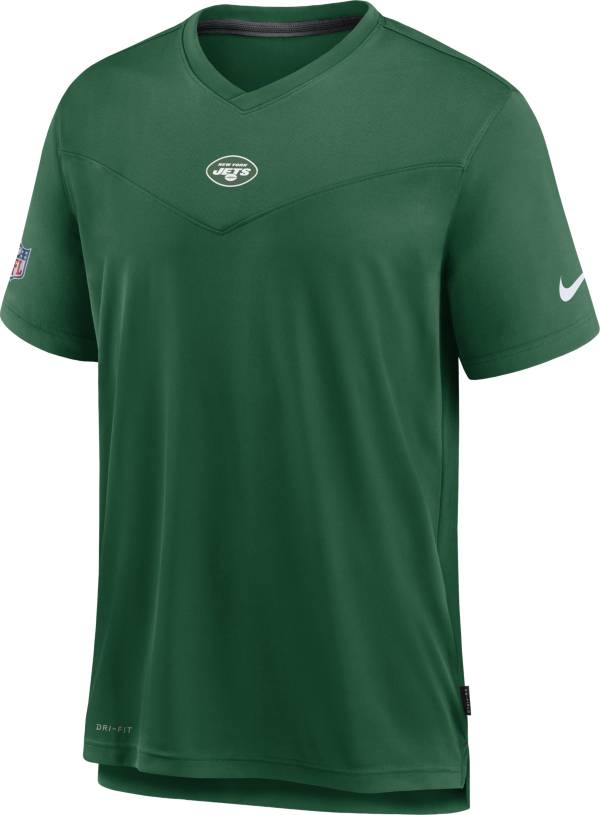 Nike Men's New York Jets Sideline Coaches Green T-Shirt