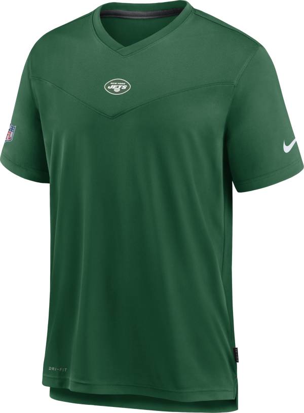 Nike Men's New York Jets Sideline Coaches Green T-Shirt product image