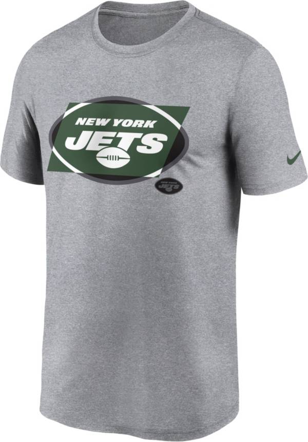 Nike Men's New York Jets Tonal Logo Legend Grey T-Shirt