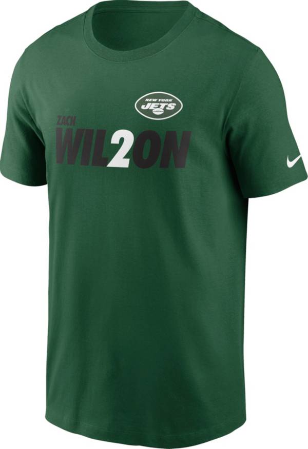 Nike Men's New York Jets Zach Wil2on Green T-Shirt