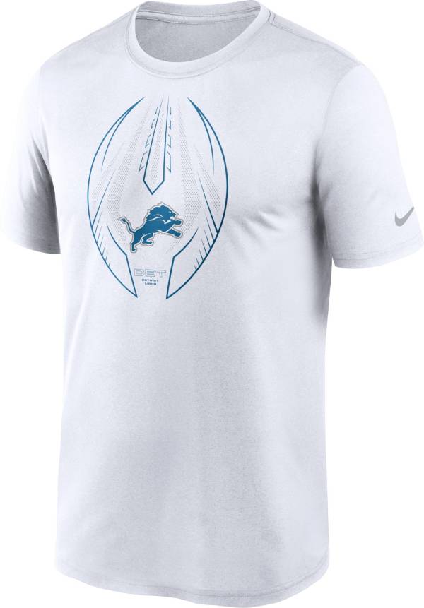 Nike Men's Detroit Lions Legend Icon White Performance T-Shirt