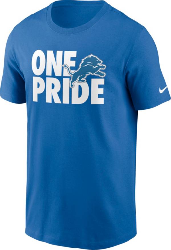 Nike Men's Detroit Lions One Pride Blue T-Shirt