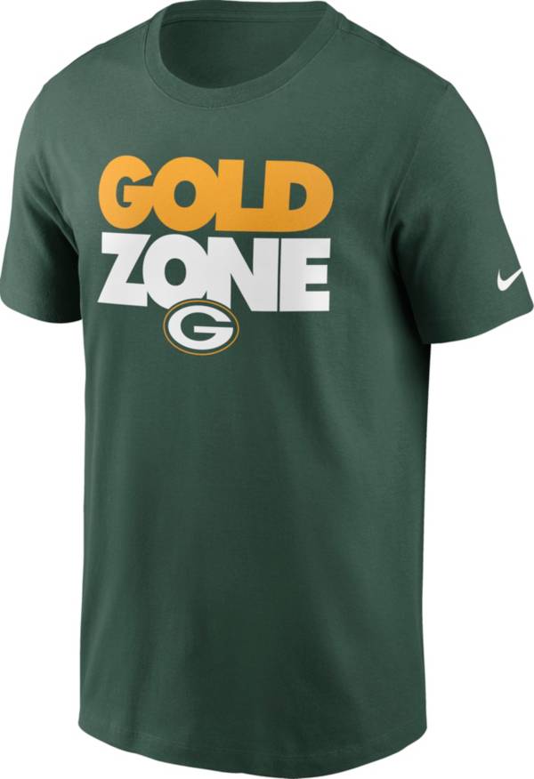 Nike Men's Green Bay Packers Gold Zone Green T-Shirt