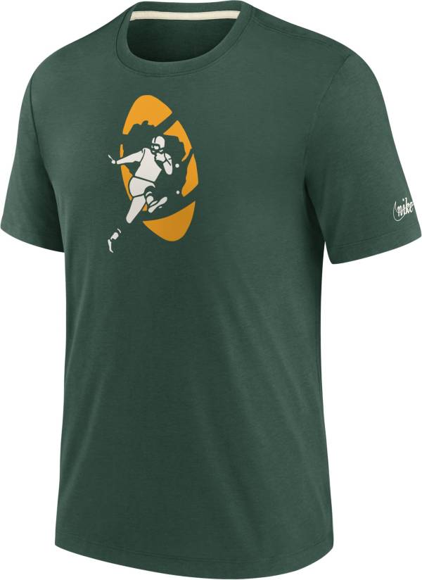 Nike Men's Green Bay Packers Historic Tri-Blend Green T-Shirt