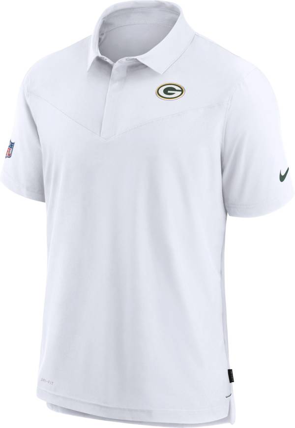 Nike Men's Green Bay Packers Sideline Coaches White Polo