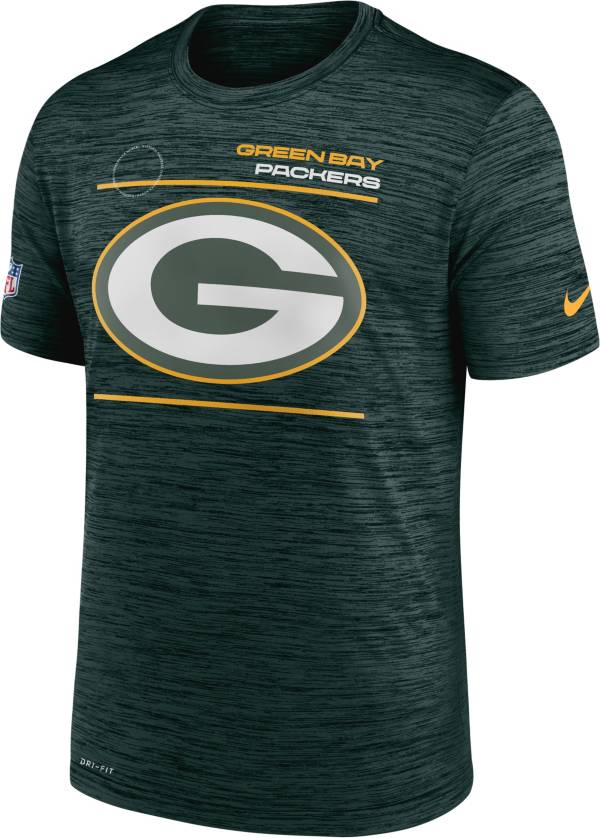 Nike Men's Green Bay Packers Sideline Legend Velocity Green Performance T-Shirt