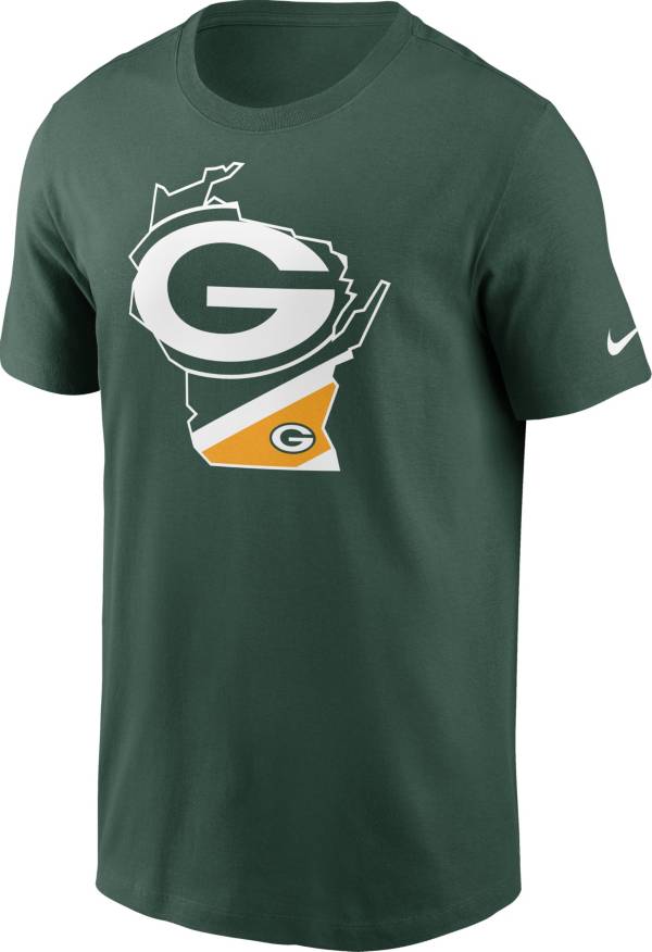 Nike Men's Green Bay Packers Wisconsin State Green T-Shirt
