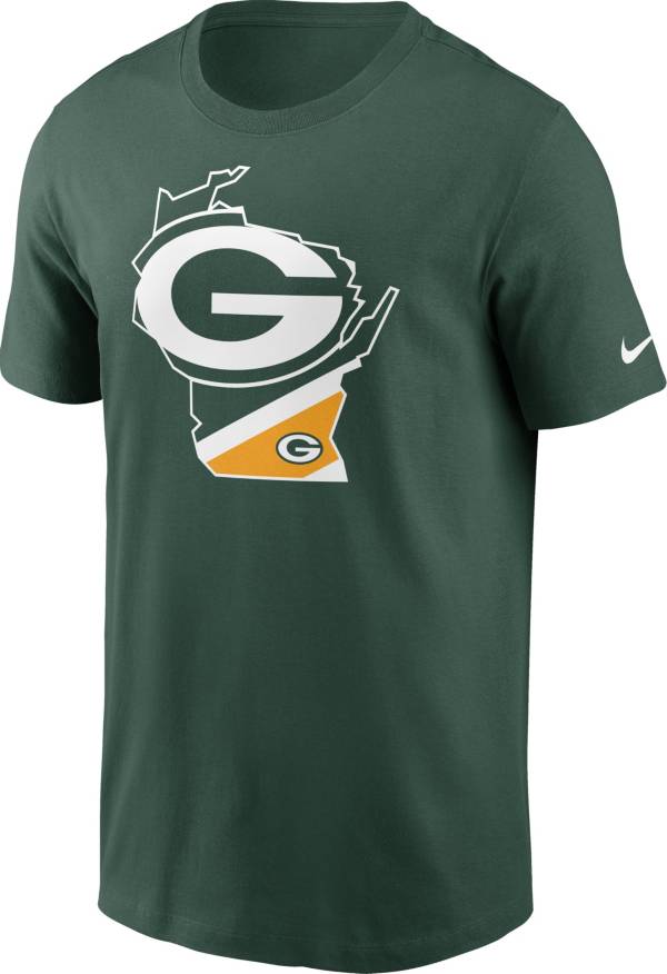 Nike Men's Green Bay Packers Wisconsin State Green T-Shirt product image