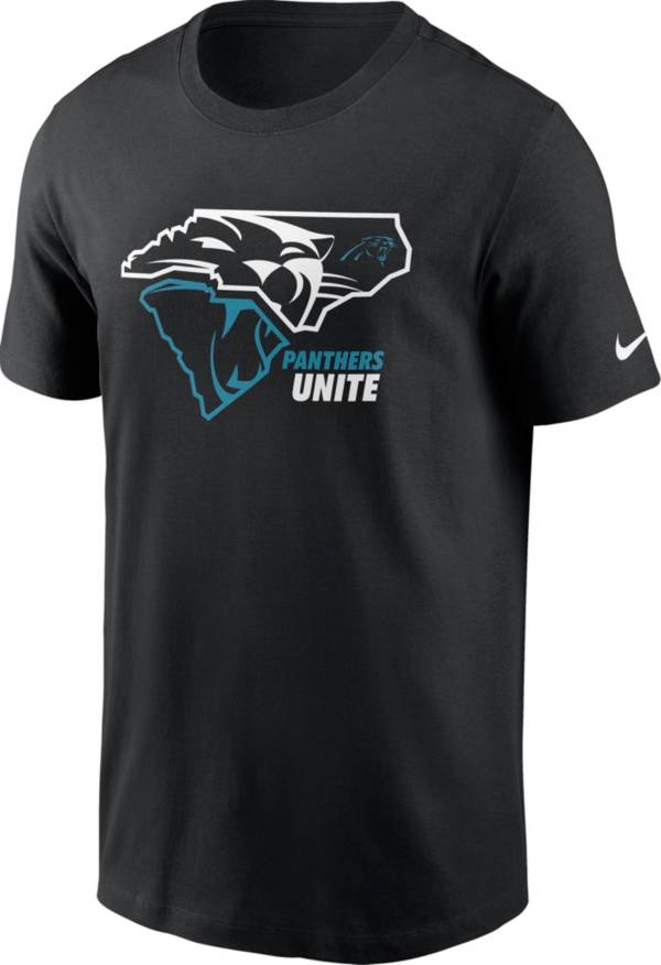 Nike Men's Carolina Panthers 2 States Black T-Shirt