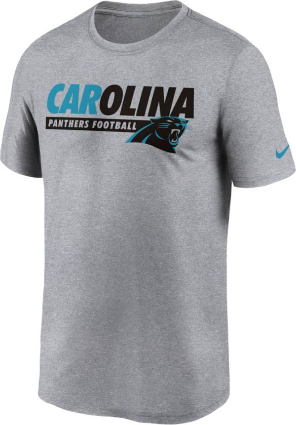 Nike Men's Carolina Panthers Club Wordmark Legend Grey T-Shirt