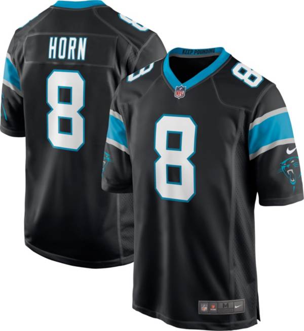 Nike Men's Carolina Panthers Jaycee Horn #8 Black Game Jersey