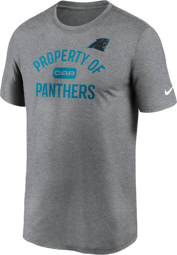 Nike Men's Carolina Panthers Legend 'Property Of' Grey T-Shirt