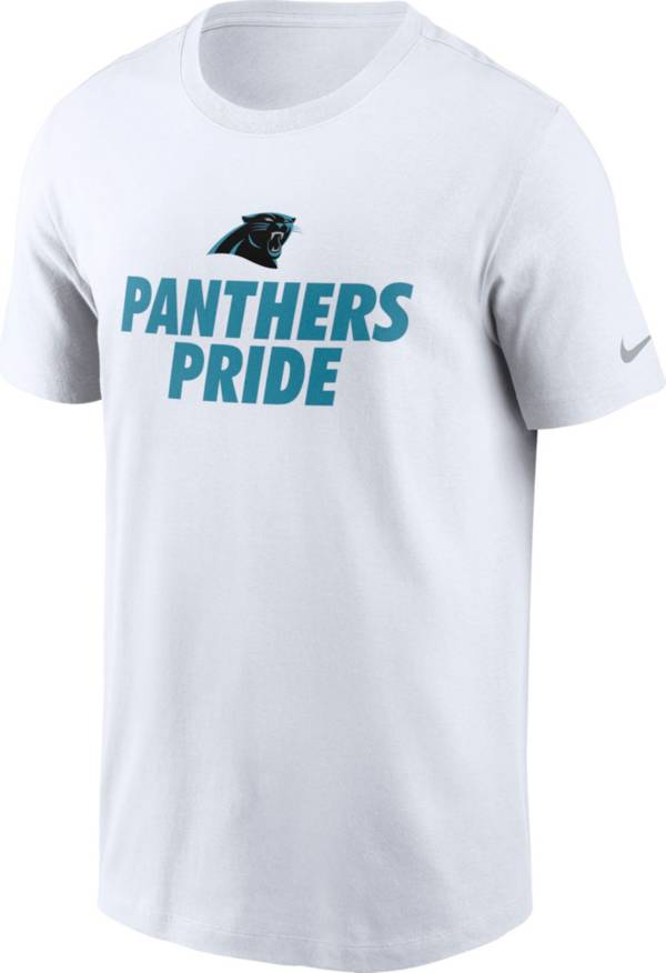 Nike Men's Carolina Panthers Panther Pride White T-Shirt