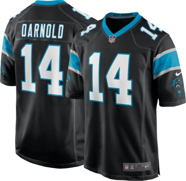 Nike Men's Carolina Panthers Sam Darnold #14 Black Game Jersey