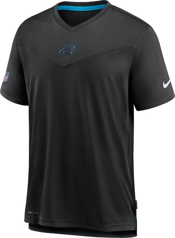 Nike Men's Carolina Panthers Sideline Coaches Black T-Shirt