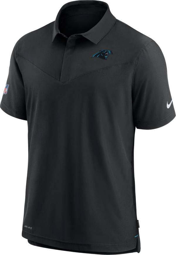 Nike Men's Carolina Panthers Sideline Coaches Black Polo