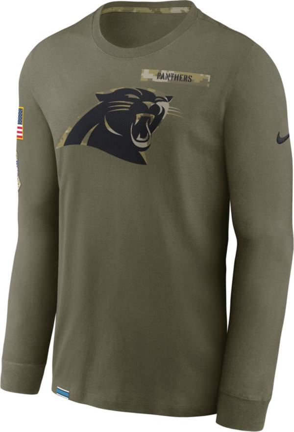 Nike Men's Carolina Panthers Salute to Service Olive Long Sleeve T-Shirt product image