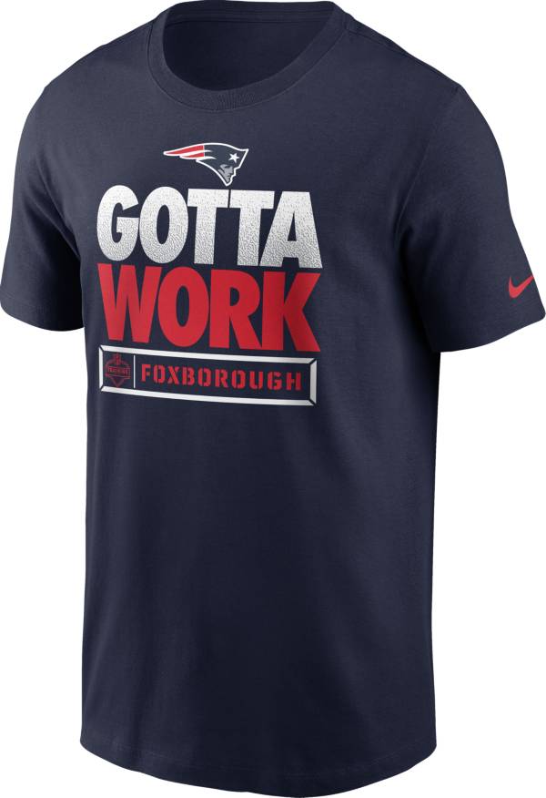 Nike Men's New England Patriots Gotta Work Essential Navy T-Shirt