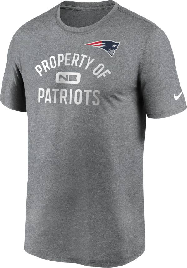 Nike Men's New England Patriots Legend 'Property Of' Grey T-Shirt