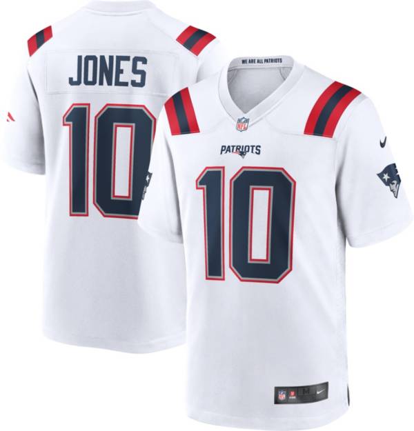 Men's Mac Jones #10 New England Patriots Game Jersey 