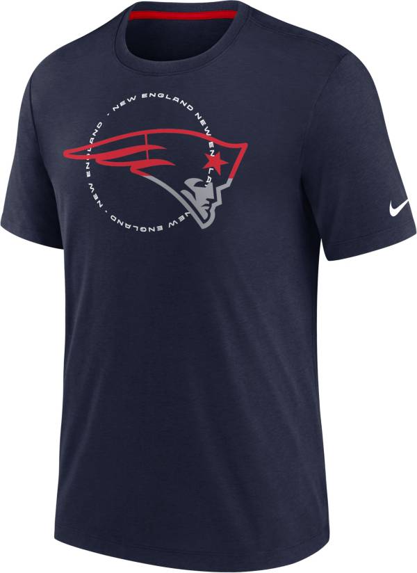 Nike Men's New England Patriots Impact Tri-Blend Navy T-Shirt