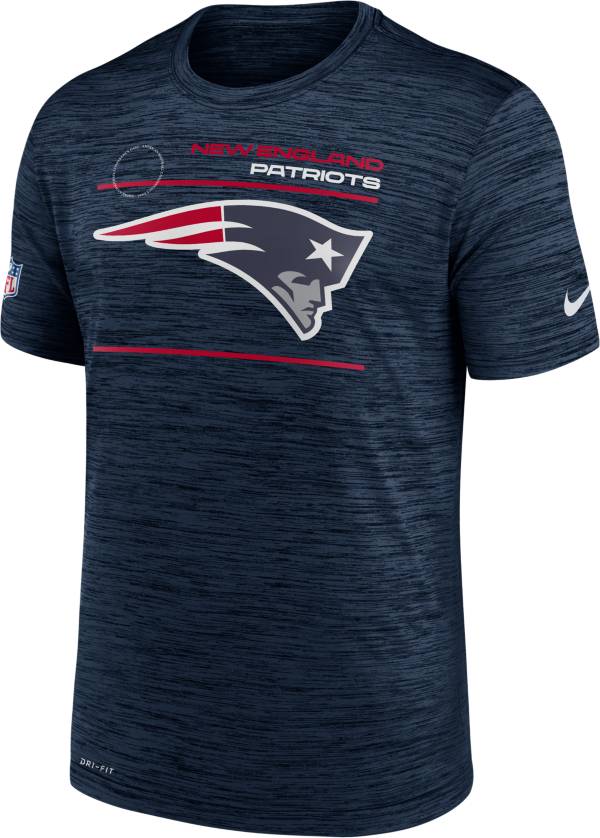 Nike Men's New England Patriots Sideline Legend Velocity Navy Performance T-Shirt