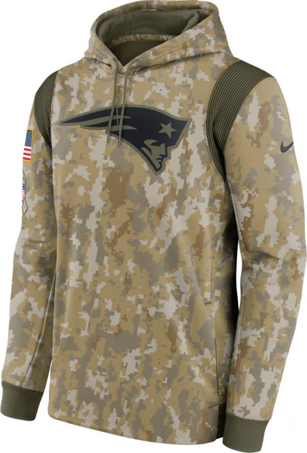 Nike Men's New England Patriots Salute to Service Camouflage Hoodie
