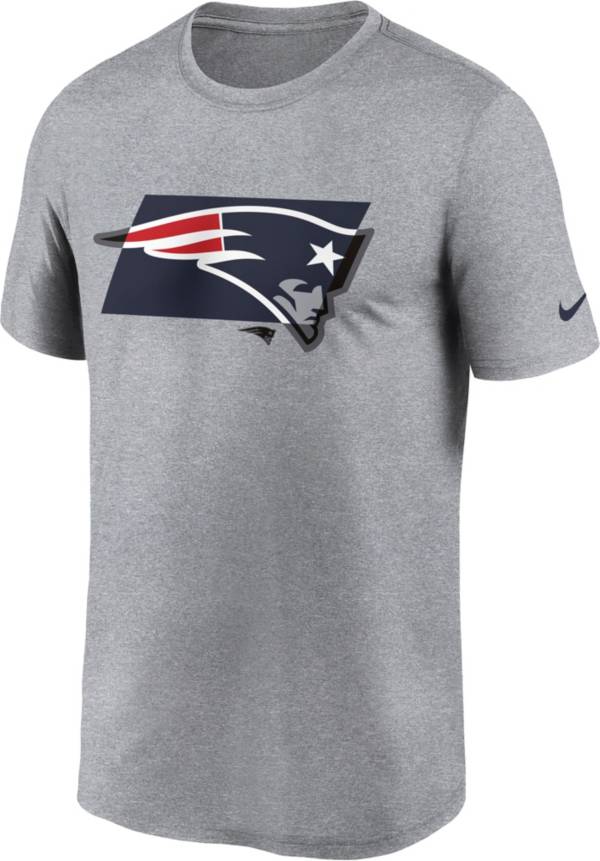 Nike Men's New England Patriots Tonal Logo Legend Grey T-Shirt