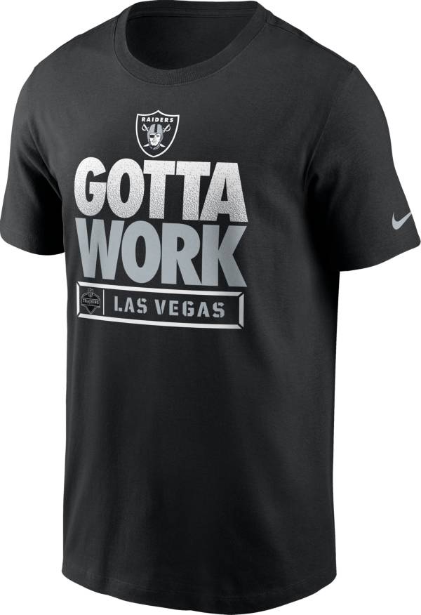 Nike Men's Las Vegas Raiders Gotta Work Essential Black T-Shirt