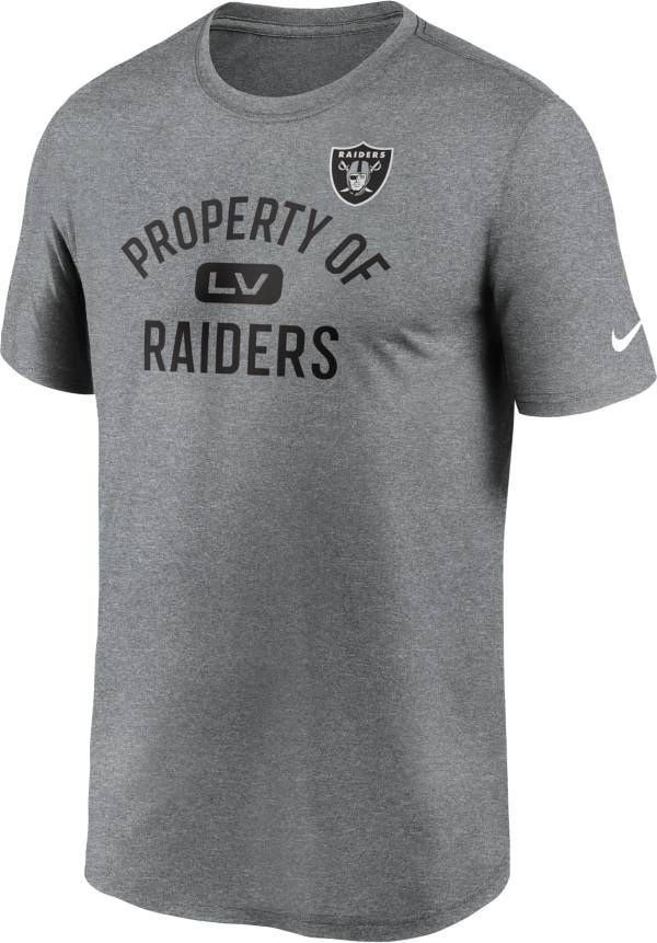 Nike Men's Las Vegas Raiders Legend 'Property Of' Grey T-Shirt