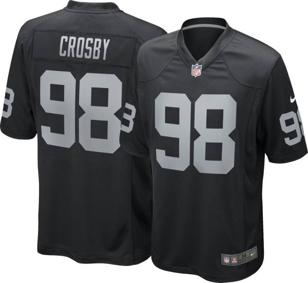 Nike Men's Las Vegas Raiders Maxx Crosby #98 Black Game Jersey