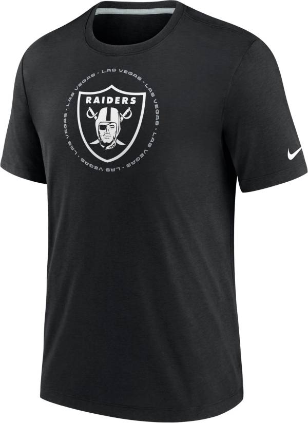 Nike Men's Las Vegas Raiders Impact Tri-Blend Black T-Shirt