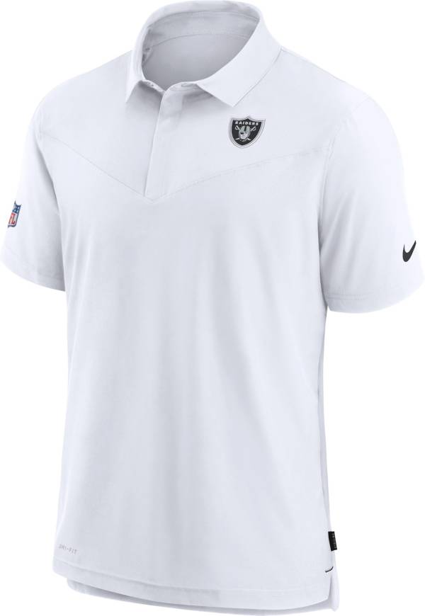 Nike Men's Las Vegas Raiders Sideline Coaches White Polo