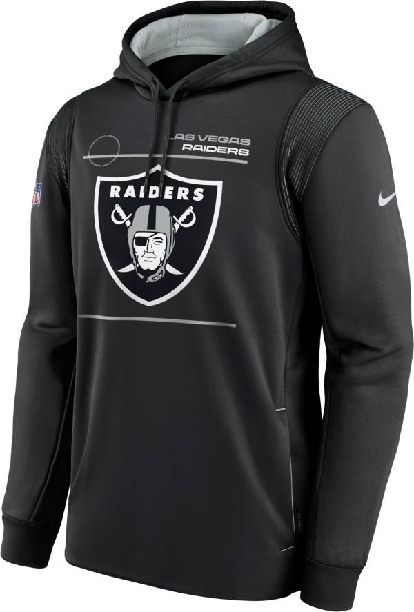 Nike Men's Las Vegas Raiders Sideline Therma-FIT Black Pullover Hoodie