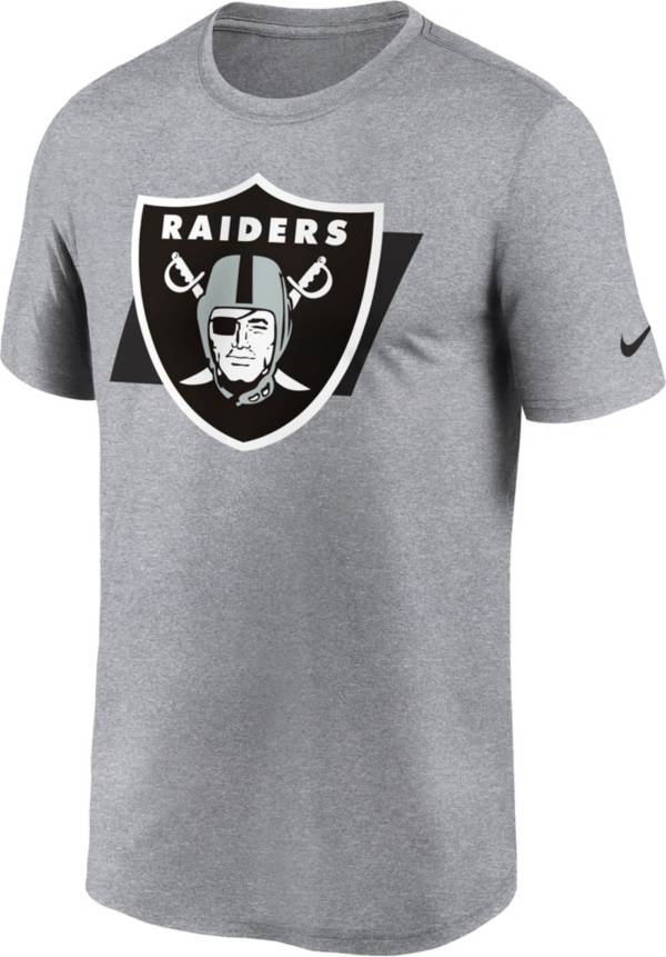 Nike Men's Las Vegas Raiders Tonal Logo Legend Grey T-Shirt