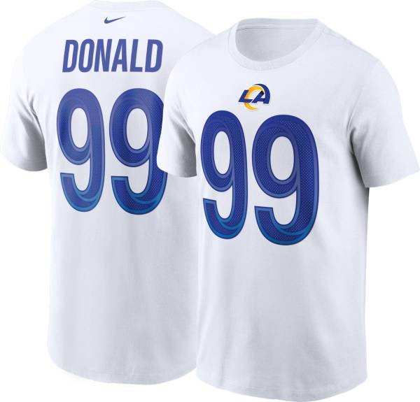 Nike Men's Los Angeles Rams Aaron Donald #99 White T-Shirt